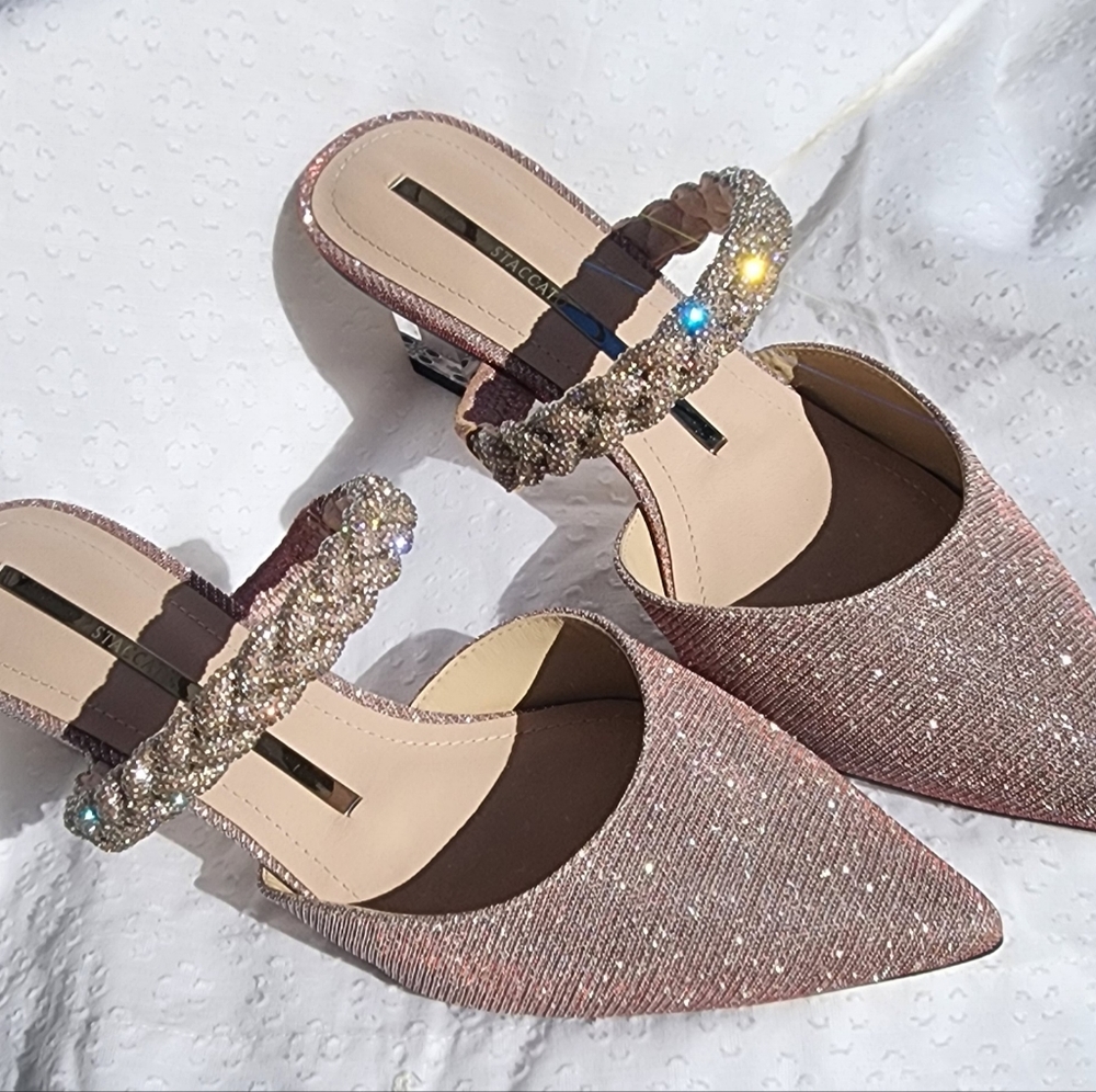 Bridal Staccato mules  elegance